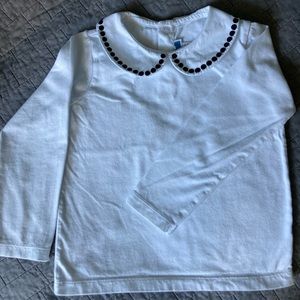 Jacadi long sleeve shirt with collar.